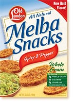 A close up of food, with Melba Toast