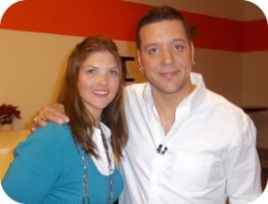 Tammi Roy, George Stroumboulopoulos posing for a photo