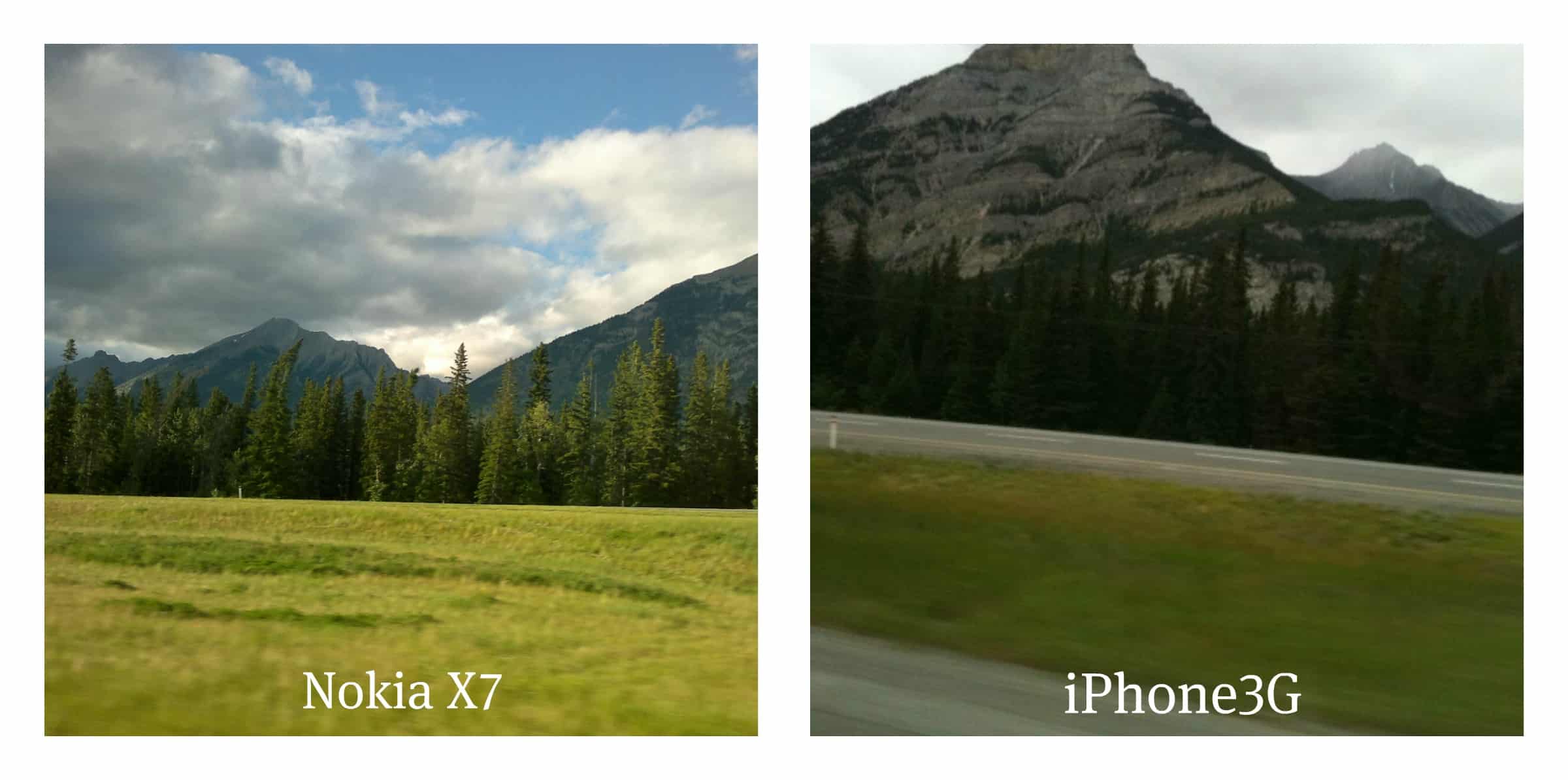 Nokia X7 vs iPhone Photo