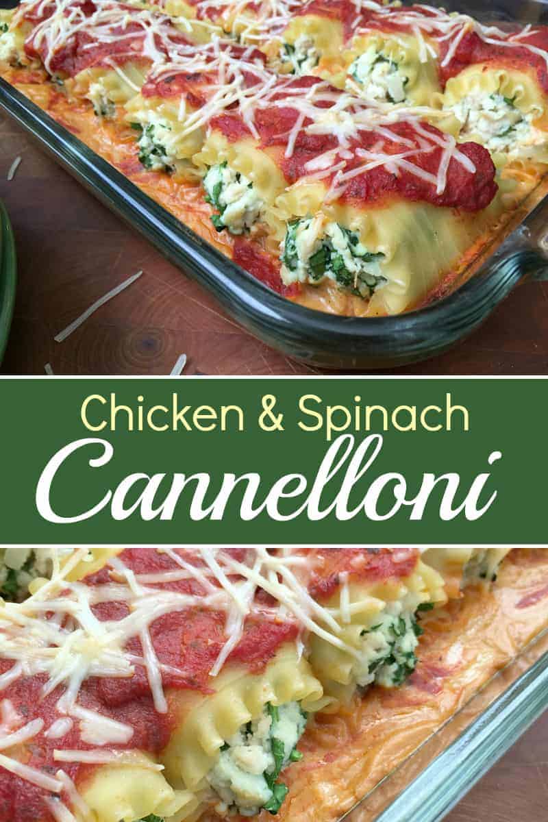 A close up of Chicken cannelloni