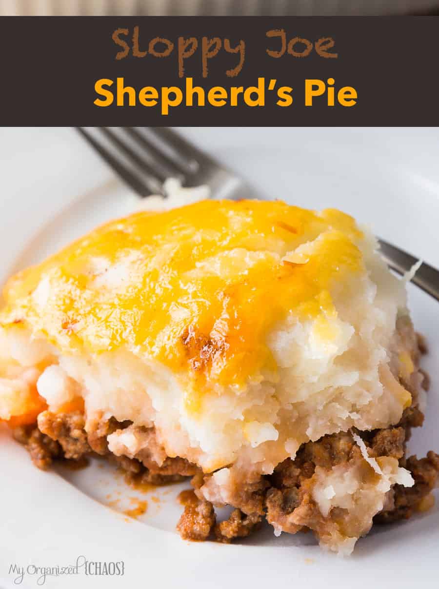 Sloppy Joe Shepherd's Pie - comfort meals, especially on cold days like it's been this past week..now kicked up a notch with this recipe. Sloppy Joe style!