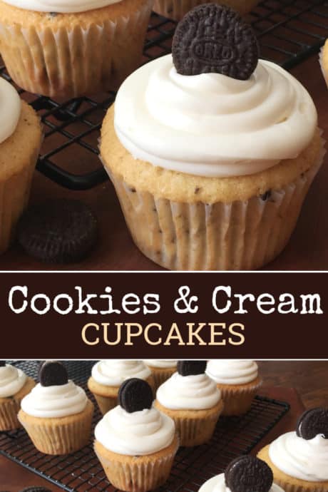 Oreos Cookies and Cream Cupcakes.