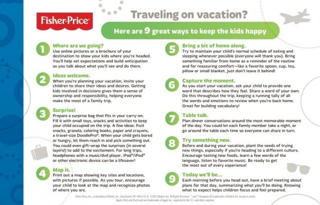 tips for happy family vacation