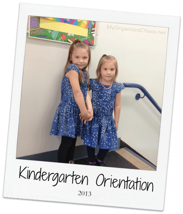 Kindergarten Orientation Twins