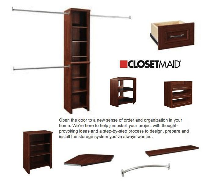 closetmaid products the home depot
