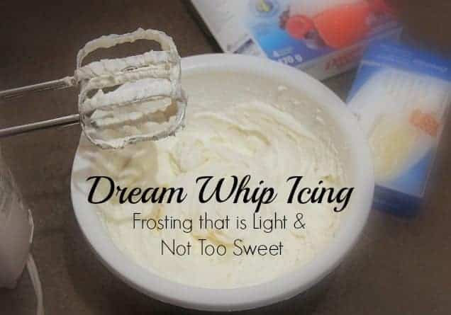 Icing, dream whip icing