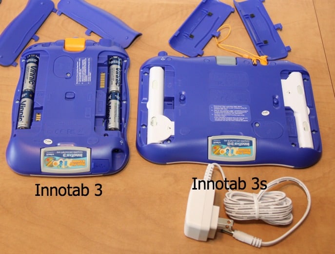 innotab 3 and 3s battery power