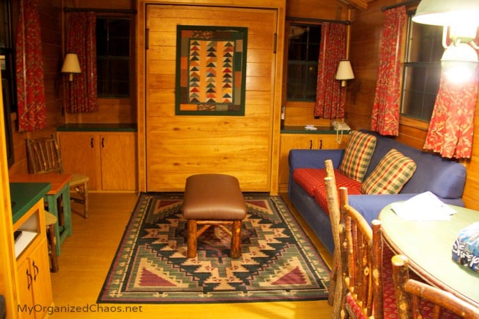 disney fort wilderness cabins living room