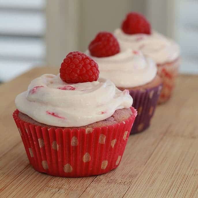 Raspberry Dream Cupcakes for National Cupcake Day
