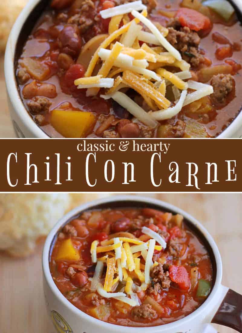 A bowl filled with Chili con carne