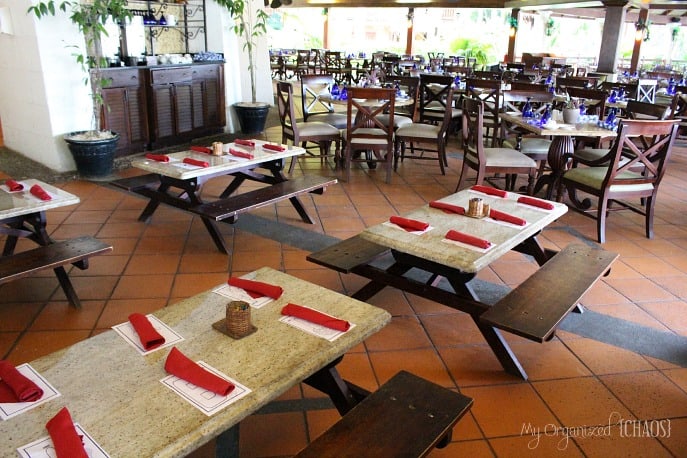 A dining room table, at Beaches Negril