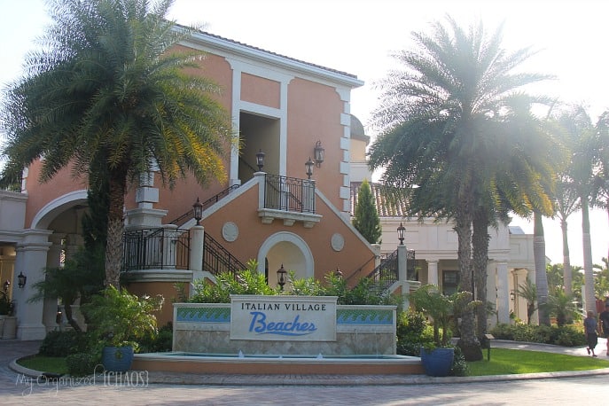 A building that has a sign, at beaches turks and caicos