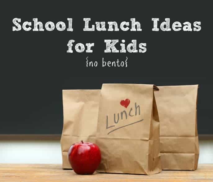 School Lunch Ideas for Kids {no bento, nut-free}