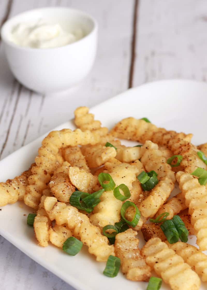 A plate of fries