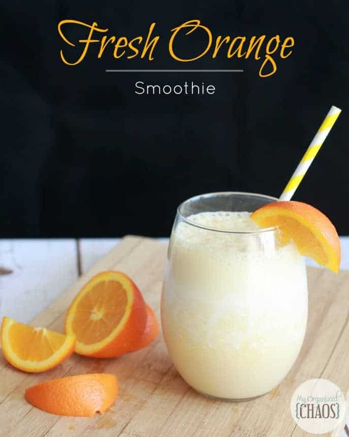 fresh orange smoothie