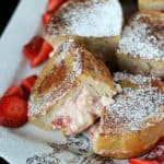 Strawberry Stuffed French Toast recipe - this is not ordinary french toast! It's decadent, sinful and so totally worth it!