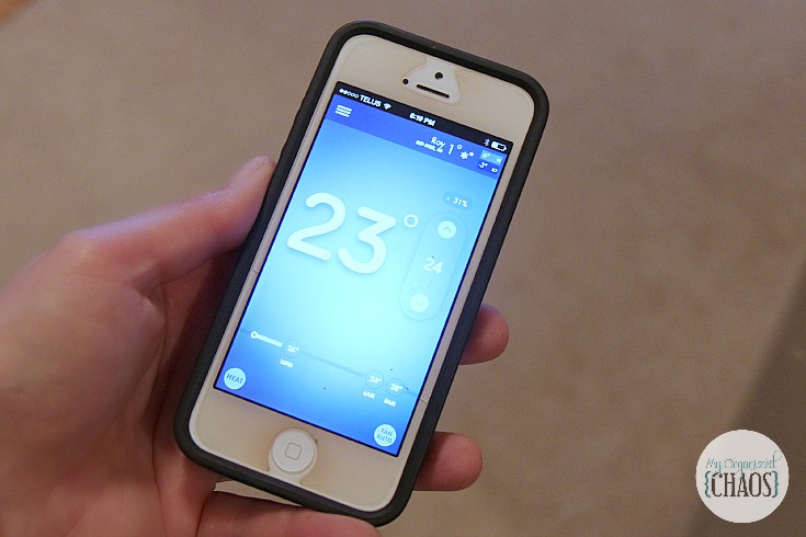 Emerson Sensi Wi-Fi Thermostat app phone