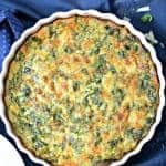 Spinach and Broccoli Quiche