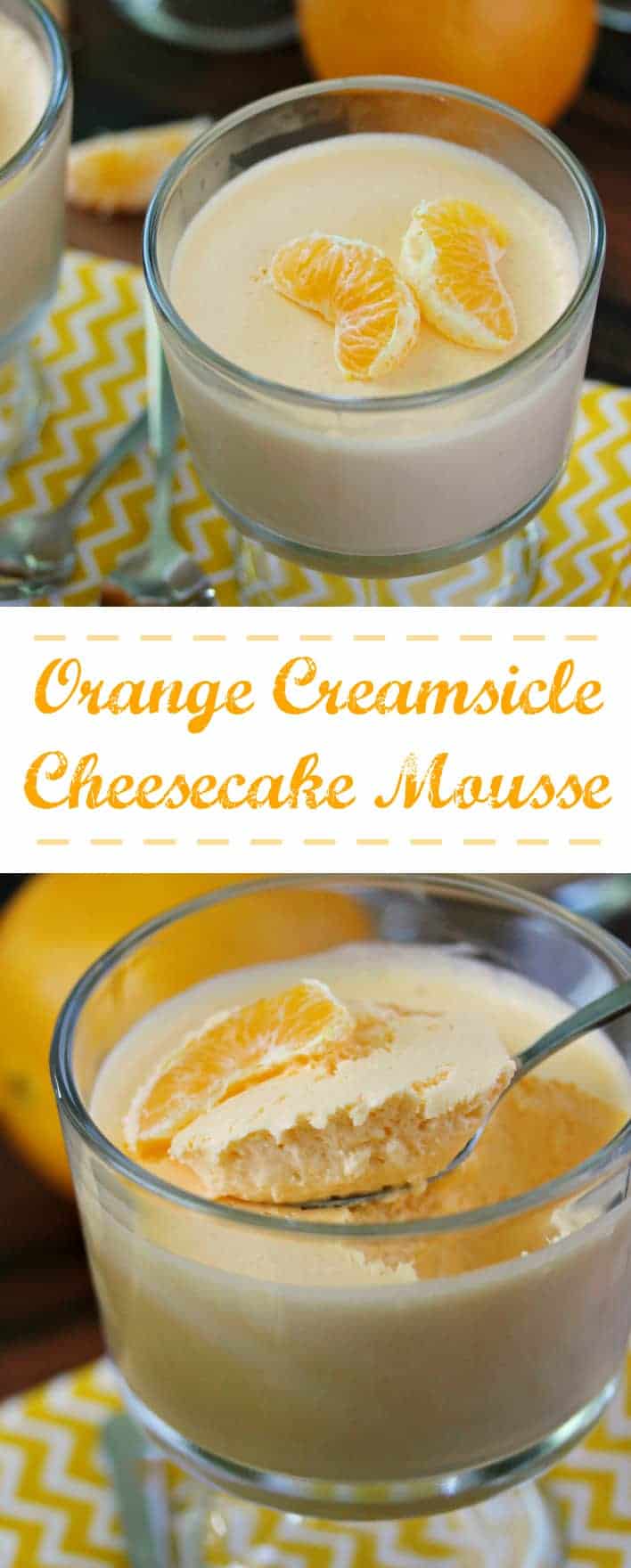 Orange Creamsicle Cheesecake Mousse 