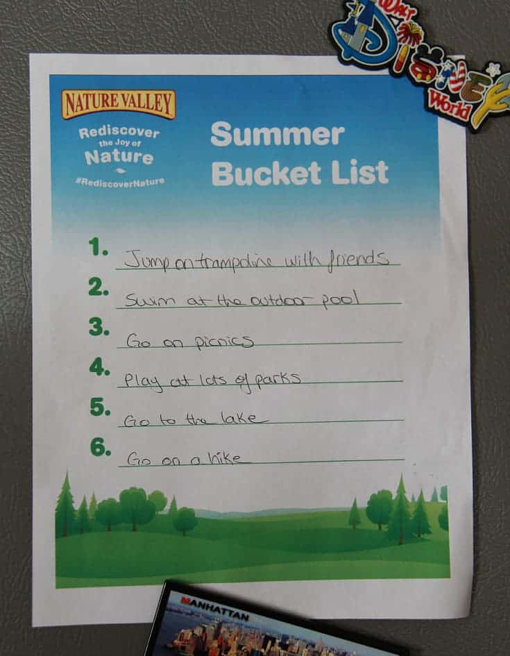 Summer Activity Bucket List #RediscoverNature