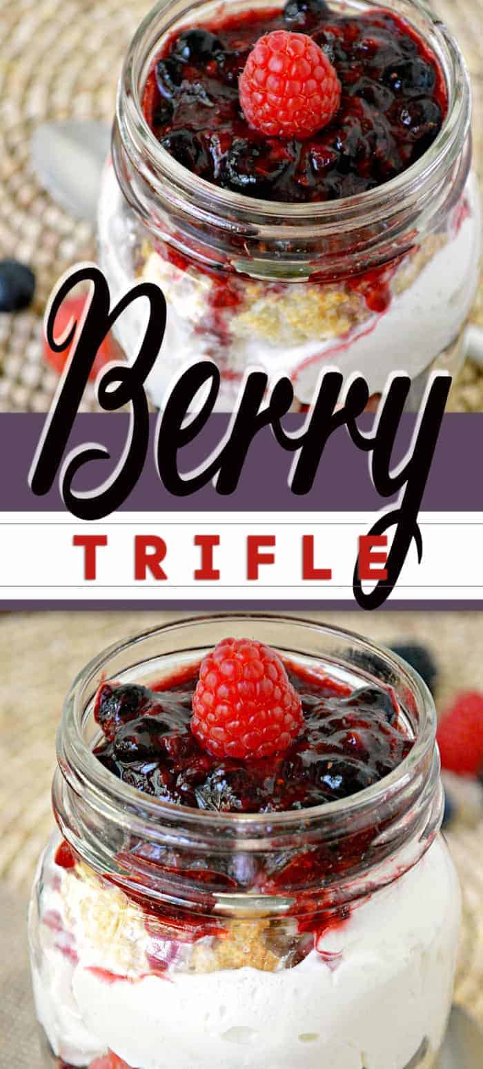 berry triffle on top of a table