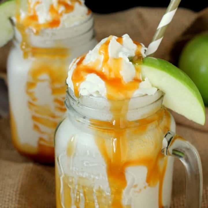 Caramel Apple Milkshake easy recipe