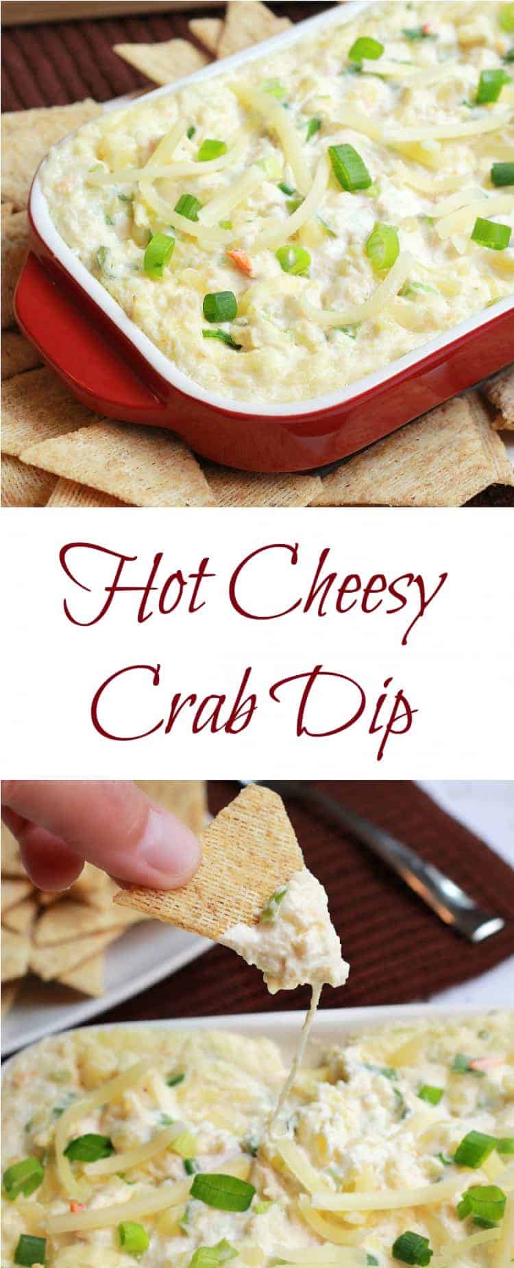 hot cheesy crab dip recipe appetizer