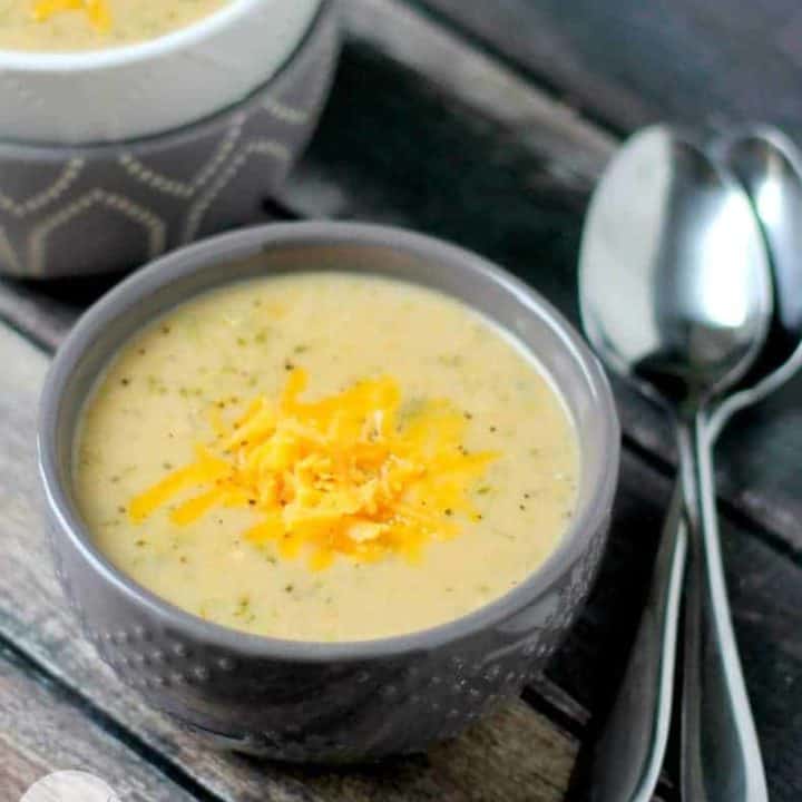 Slow Cooker 3 Cheese Broccoli Soup recipe