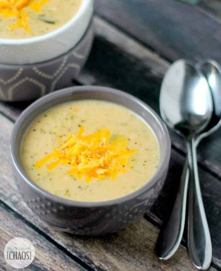 Slow Cooker 3 Cheese Broccoli Soup recipe