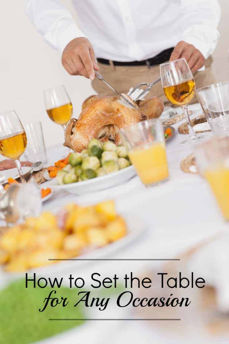 How to set the table for any occasion