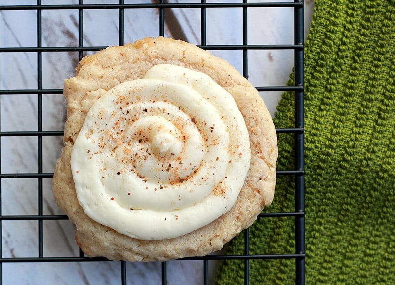 A close up of food, with Eggnog Cookie 