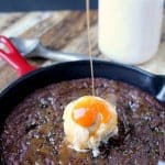 Salted Caramel Skillet Brownies dessert