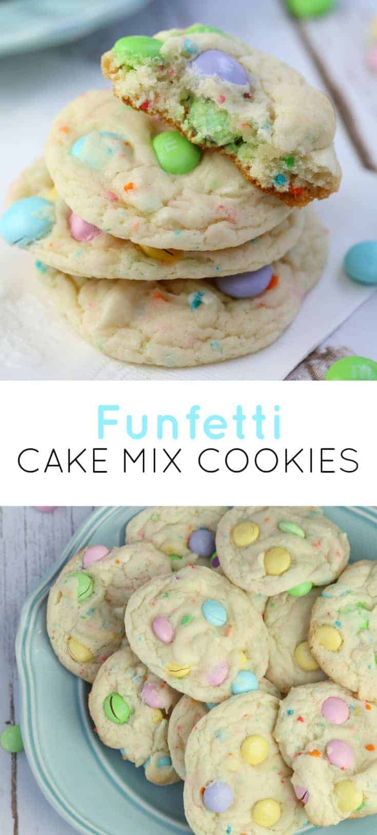 M&M funfetti cake mix cookies recipe