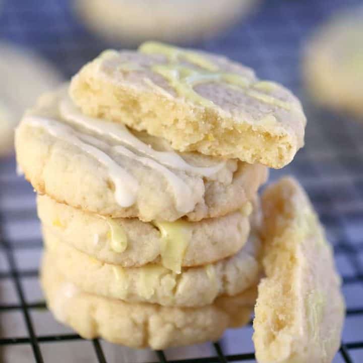 easy glazed lemon cookies recipe