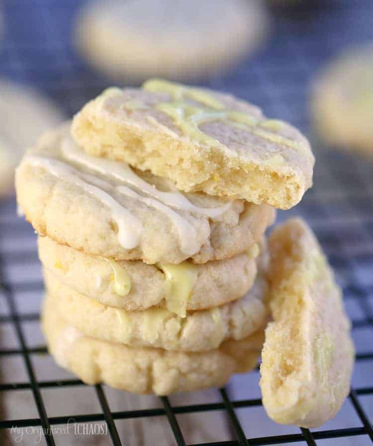 easy glazed lemon cookies recipe
