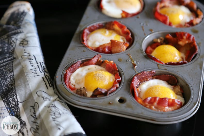 bacon eggs and toast muffin cups easy recipe