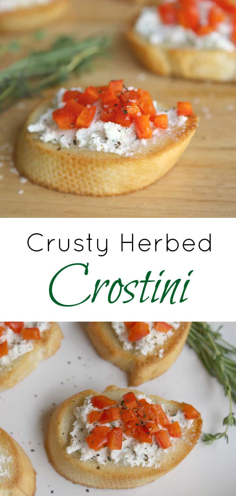 crusty herbed crostini appetizer recipe