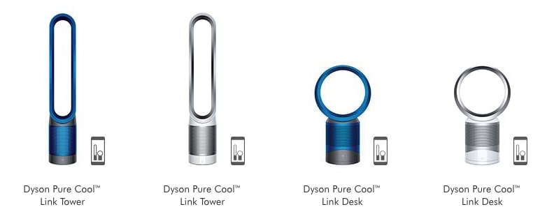 dyson pure cool model options tower desk