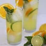Bubbly Triple-Citrus Iced Tea drink recipe