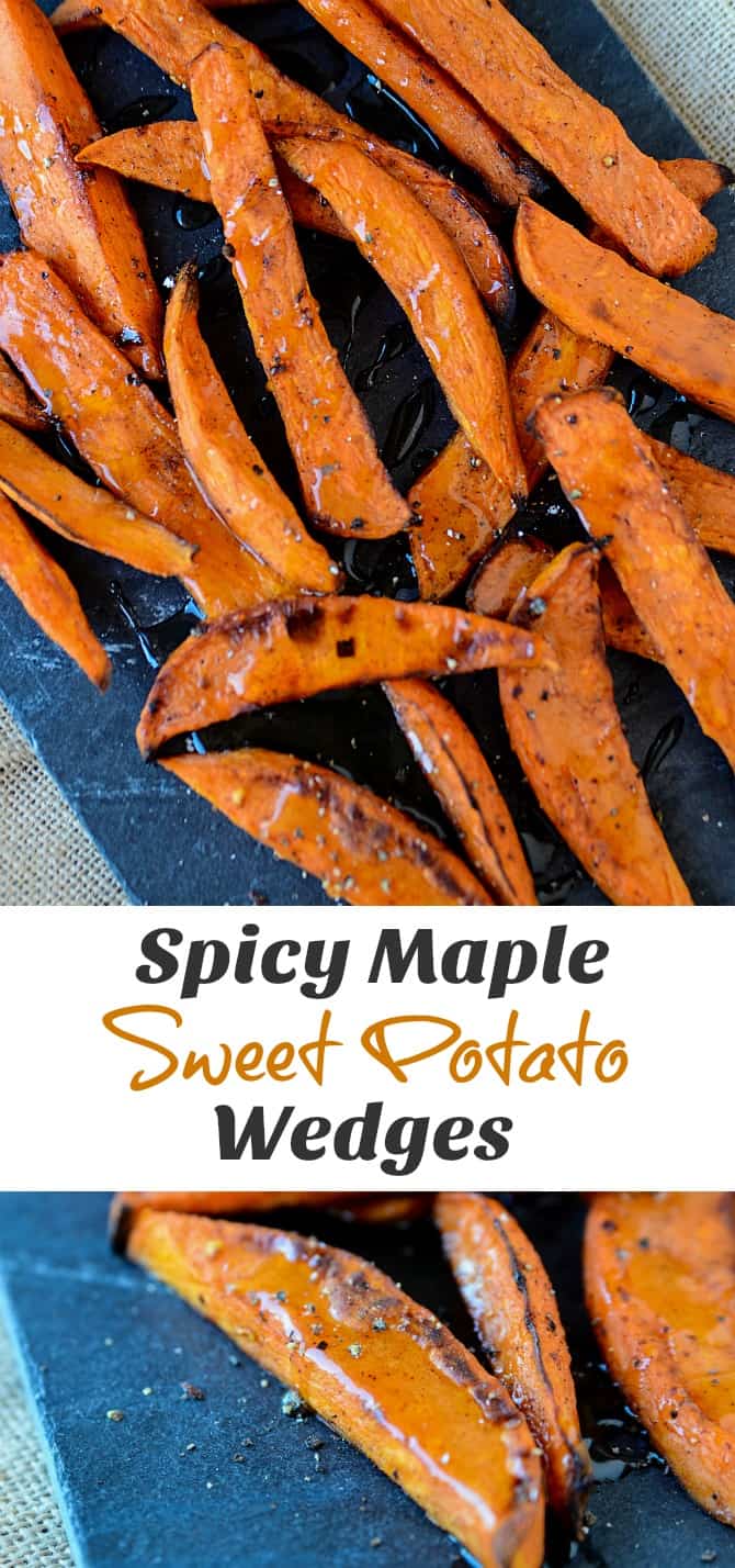 Spicy Maple Sweet Potato Wedges Recipe