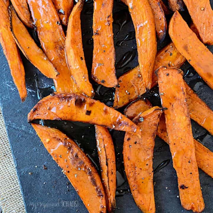 Spicy maple Sweet Potato Wedges side dish meal