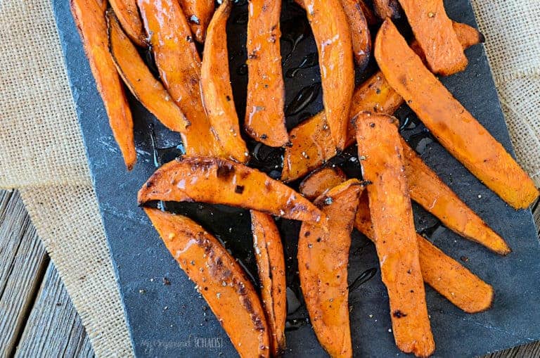 Spicy maple Sweet Potato Wedges side dish meal