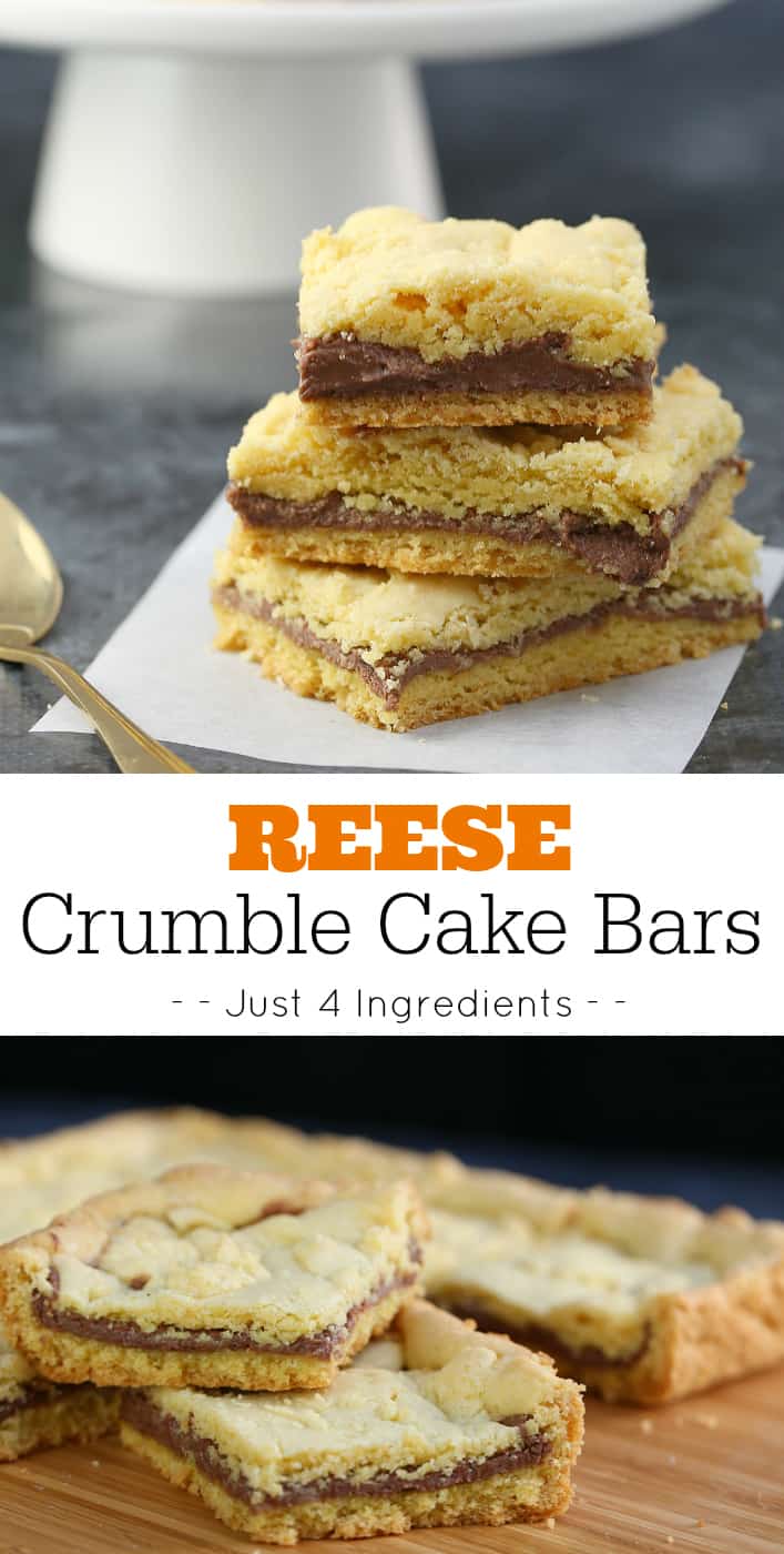 REESE Crumble Cake Bars Recipe