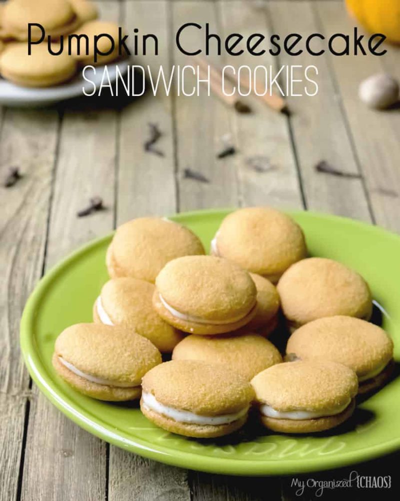 sandwich cookies on a plate