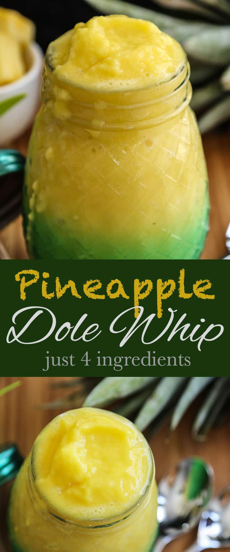 A cup, with Pineapple and Dole Whip
