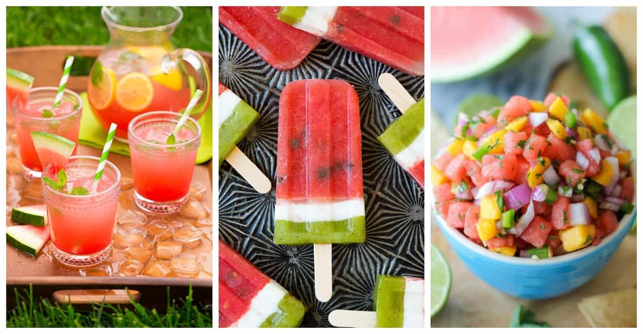 30+ Delicious Watermelon Recipes to fall in love with this summer