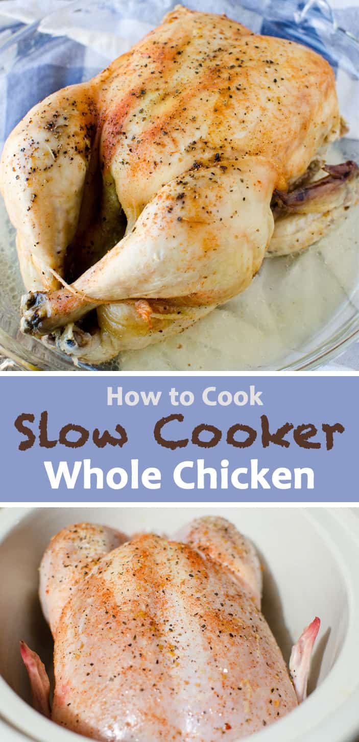 instructions to make whole chicken in the slow cooker