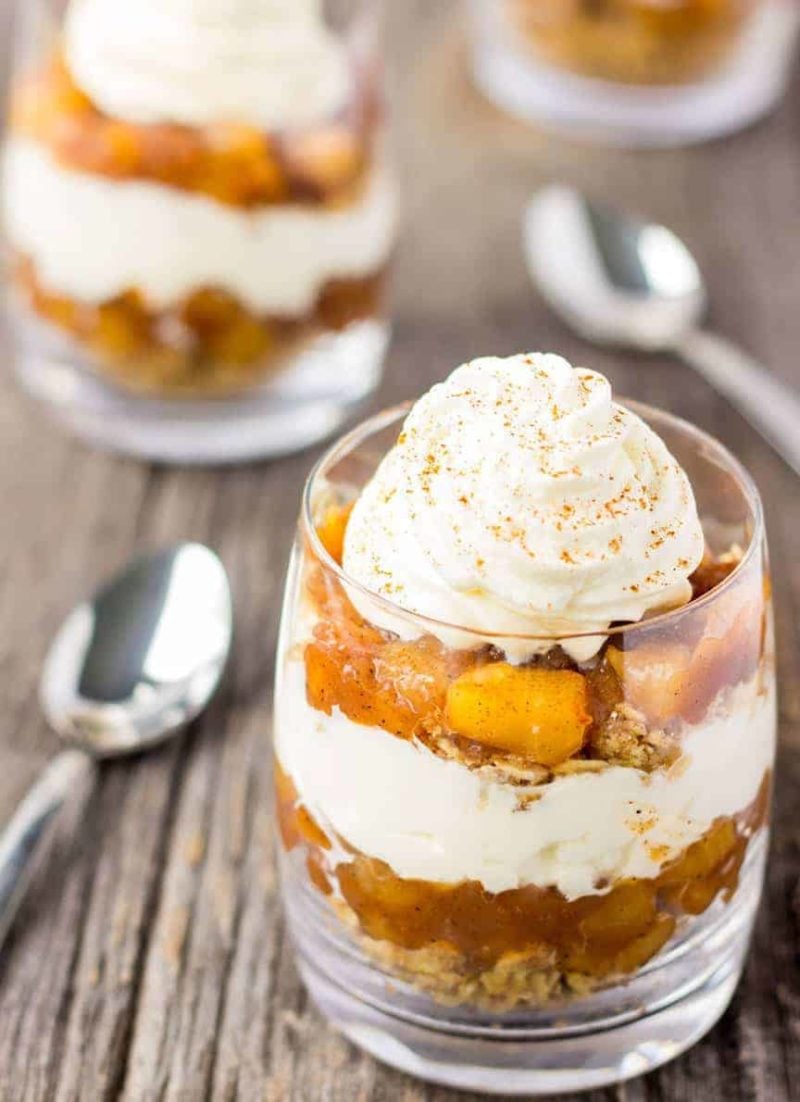 No-Bake Apple Pie Parfaits