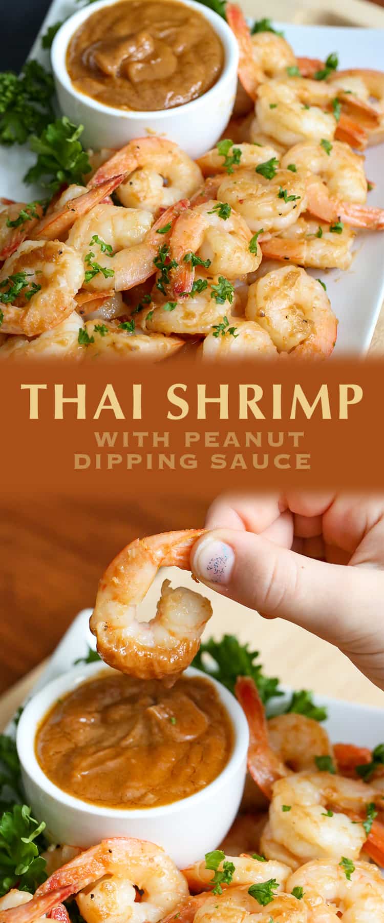 Thai Shrimp with Peanut Dipping Sauce recipe, a few simple ingredients makes this shrimp and dipping sauce enjoyed alone or in stir-fry