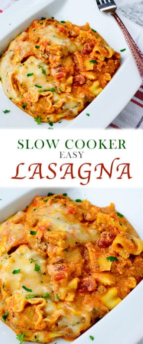 Slow Cooker Easy Lasagna